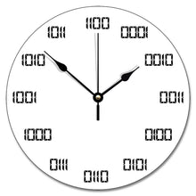 Load image into Gallery viewer, Binary Time Wooden Wall Clock - Gifteee Unique &amp; Unusual gifts, Cool gift ideas
