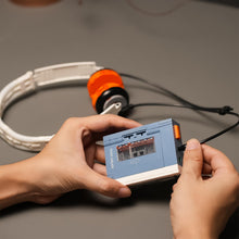 Load image into Gallery viewer, 1970s Retro Cassette Player &amp; Headphones Building Block Set
