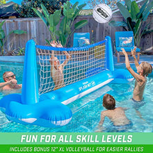 Load image into Gallery viewer, Splash Net Air Pool Volleyball – 9.5ft Floating Net Set
