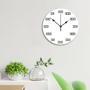 Binary Time Wooden Wall Clock - Gifteee Unique & Unusual gifts, Cool gift ideas