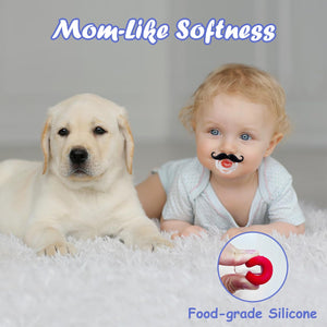 Funny Mustache Pacifiers for Babies - Gifteee Unique & Unusual gifts, Cool gift ideas