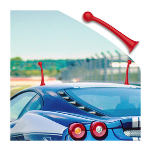 Red Tentacle Car Roof Decoration - Adhesive 3D Sticker