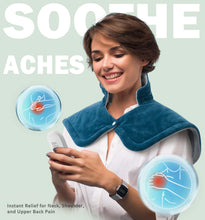 Load image into Gallery viewer, Weighted Neck &amp; Shoulder Heating Pad – 6 Heat Settings
