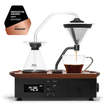 Load image into Gallery viewer, Coffee Alarm Clock &amp; Bedside Brewer – Black Walnut

