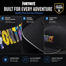 Load image into Gallery viewer, Boys' Fortnite Flat Brim Baseball Cap | Adjustable Gamer Hat Accessory
