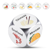 Load image into Gallery viewer, Food Decision Dice - Fun Gift for Couples and Parties
