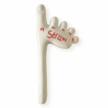 Load image into Gallery viewer, Ceramic Toe Straw – Weird Funny Reusable Drinking Straw
