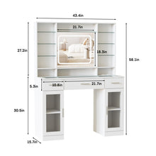 Load image into Gallery viewer, Fameill Makeup Vanity with Adjustable LED Lighting
