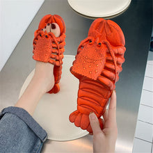 Load image into Gallery viewer, Lobster &amp; Fish Slippers – Novelty Bass Sandals
