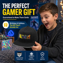 Load image into Gallery viewer, Boys' Fortnite Flat Brim Baseball Cap | Adjustable Gamer Hat Accessory
