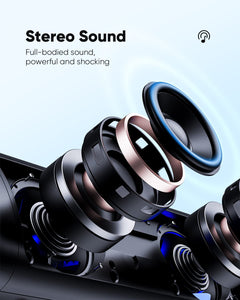 Bluetooth Speaker with HD Sound, Portable Wireless