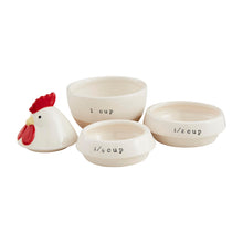 Load image into Gallery viewer, Chicken Measuring Cups – Stacking Stoneware Kitchen Set
