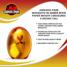 Load image into Gallery viewer, Amber Mosquito Resin Prop Paperweight – 3&quot;
