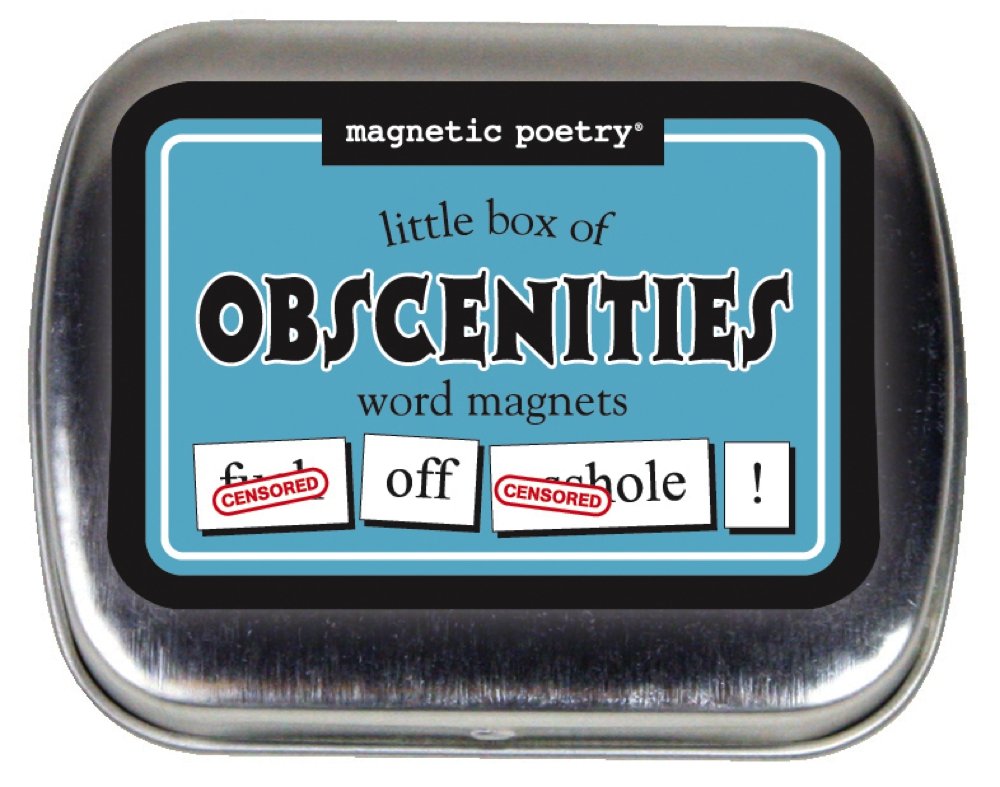 Magnetic Poetry Obscenities Tin