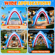 Load image into Gallery viewer, Shark Inflatable Arch – Ocean Party Entrance with LED Lights
