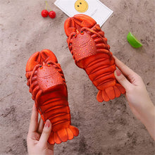 Load image into Gallery viewer, Lobster &amp; Fish Slippers – Novelty Bass Sandals

