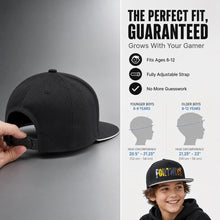 Load image into Gallery viewer, Boys' Fortnite Flat Brim Baseball Cap | Adjustable Gamer Hat Accessory

