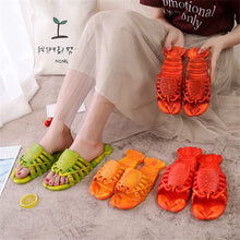 Load image into Gallery viewer, Lobster &amp; Fish Slippers – Novelty Bass Sandals
