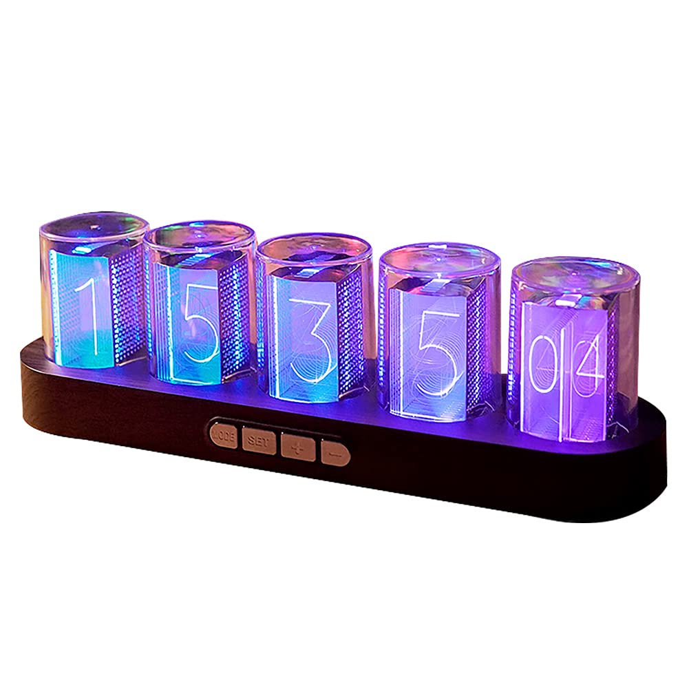 RGB Imitation Nixie Tube LED Clock