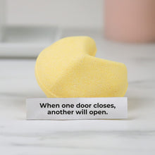 Load image into Gallery viewer, Fortune Cookie Bath Bomb - Milk and Honey Scent with Hidden Message
