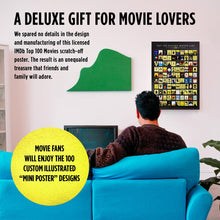 Load image into Gallery viewer, Top 100 Movies Scratch-Off Poster (16.5×23.4) – Bucket List

