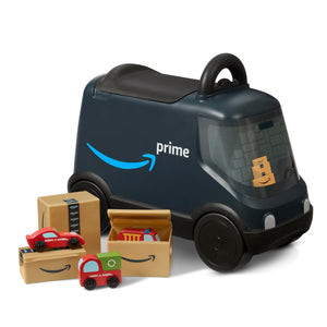 Delivery Van Ride-On Toy – Blue (Ages 2+)