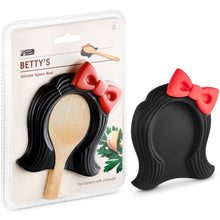 Load image into Gallery viewer, Silicone Spoon Rest – Fun Retro Wig Kitchen Utensil Holder

