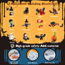 Load image into Gallery viewer, 12-in-1 Halloween Building Blocks Set (626 PCS) - Party Favors for Kids Ages 6-12
