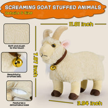 Load image into Gallery viewer, creaming Goat Plush Toy | Funny Squeeze Stress Relief Prank Animal

