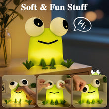 Load image into Gallery viewer, Squishy Frog Lamp – Funny Big-Eyed Night Light &amp; Gag Gift

