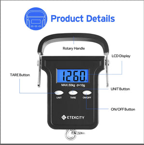 Digital Fishing Scale with LCD Display - Gifteee Unique & Unusual gifts, Cool gift ideas