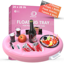 Load image into Gallery viewer, Inflatable Floating Drink Holder – Pool &amp; Hot Tub Bar
