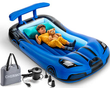 Load image into Gallery viewer, Inflatable Toddler Travel Bed – A Racing Dream
