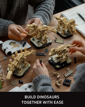 Load image into Gallery viewer, Mini Dinosaur Fossil Building Kit – 4-Pack Desk Models
