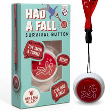Load image into Gallery viewer, "Help I've Fallen" Button – Funny Over-the-Hill Gag Gift
