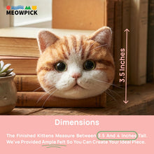 Load image into Gallery viewer, Needle Felting Cat Kit – Realistic DIY Craft for Beginners
