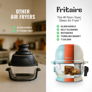 Self-Cleaning Glass Air Fryer, 5-Qt – 6-in-1 Rotisserie
