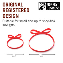 Load image into Gallery viewer, Reusable Gift Wrap Ribbon Bands – 10-Pack Eco Bows
