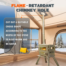 Load image into Gallery viewer, Inflatable Hot Tent – 4-6 Person Air Tent with Skylight &amp; Stove Jack
