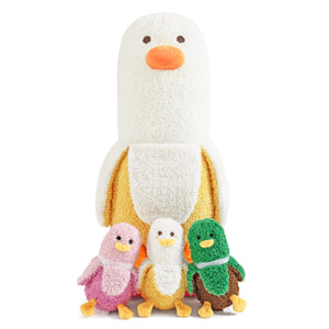 Banana Duck Family Plush Set