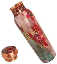 Load image into Gallery viewer, Designed Copper Water Bottle – Embrace Wellness and Sustainability
