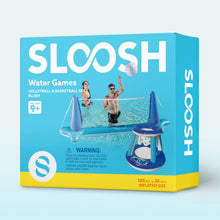 Load image into Gallery viewer, Inflatable Volleyball &amp; Basketball Set – 2-in-1 Summer Pool Game
