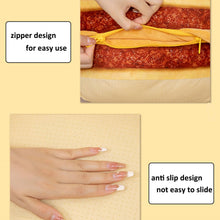 Load image into Gallery viewer, Cheeseburger Plush Pillow – 16.5&quot; Food Cushion

