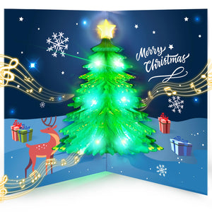 Musical Flashing 3D Christmas Card