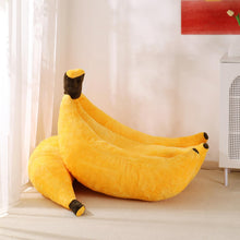 Load image into Gallery viewer, Banana Bean Bag with Ottoman – Convertible Floor Sofa Bed
