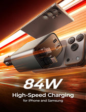 Load image into Gallery viewer, LISEN 84W 4-in-1 Retractable Car Charger &amp; Organizer
