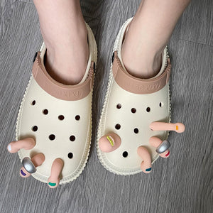 Funny Toe Croc Shoe Charms - Gifteee - Unique Gifts | Cool Gift Ideas for Kids, Men and Women
