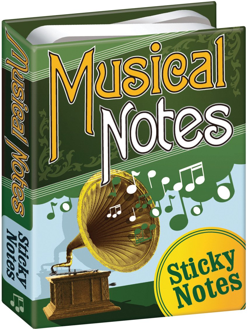 Musical Notes Sticky Notes Booklet