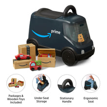 Load image into Gallery viewer, Delivery Van Ride-On Toy – Blue (Ages 2+)
