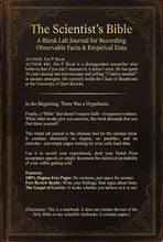 Load image into Gallery viewer, Not-Books: The Scientist’s Bible By Em P. Rical - Funny Science, STEM &amp; Teacher Gift
